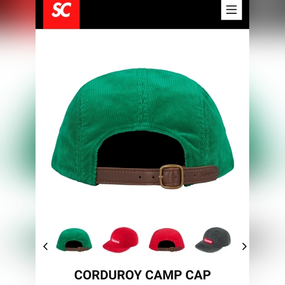 Supreme Corduroy Camp Cap *FW23* *NWT* - Picture 2 of 5